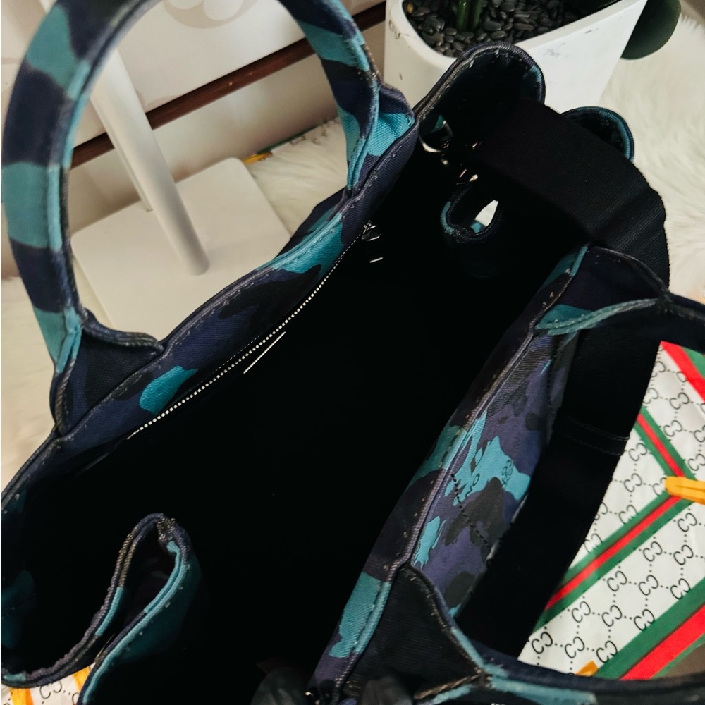 #030 Prada Camouflage Blue and Black and purple  with adjustable strap - Picture 5 of 16